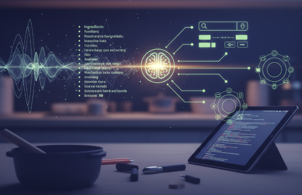 Full-stack web application to transform recipes into a queryable format featured image